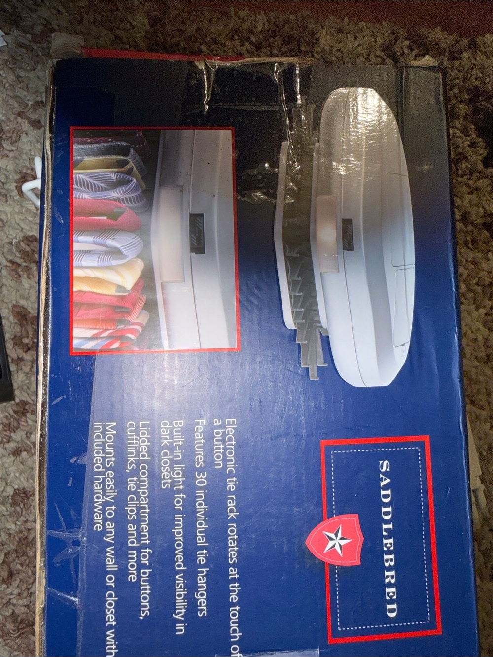 Mini Revolving Tie Rack - Picture 4 of 5